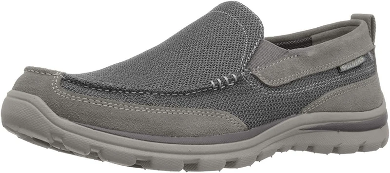 Skechers Men's Superior Milford Low-Top Trainer, Gray - Grau (CCGY), 10.5 UK