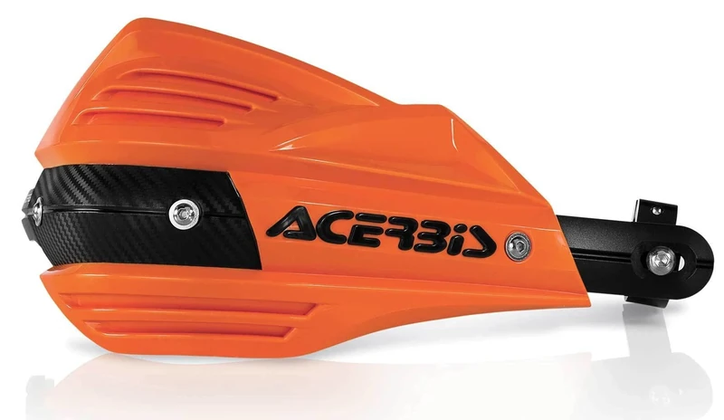 Acerbis Orange Motorcycle Handguards, Vehicle Specific Fit, Front Outer, Bolt-On