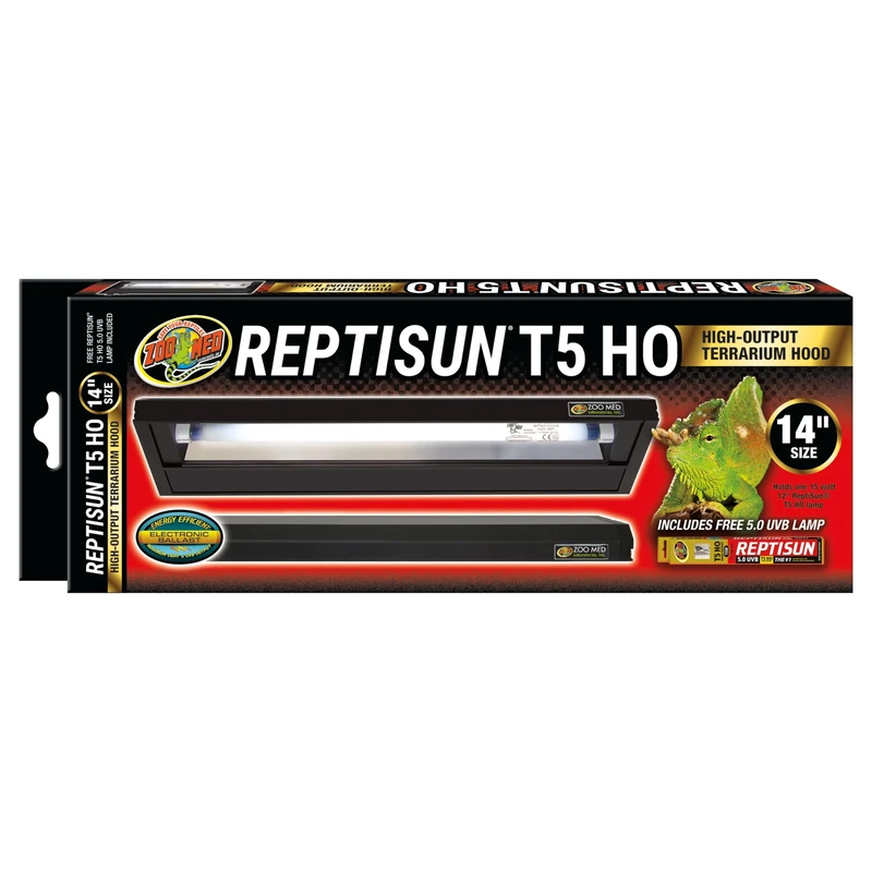 Zoo Med LF-70e ReptiSun T5 UVB Top Lamp 30 cm for Terrariums, Pack of 1
