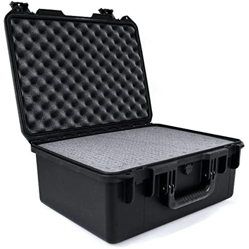 PELI Storm IM2450 Waterproof Transport Case for Electronics, Watertight and Dustproof, 43L Capacity, Made in US, With Customisable Foam Inlay, Black - Image 1