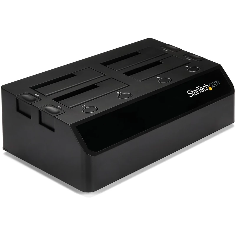 StarTech.com 4-Bay USB 3.0 to SATA Hard Drive Docking Station, USB Hard Drive Dock, External 2.5/3.5" SATA III SSD/HDD Docking Station, Hot-Swap Hard Drive Bay, Top-Loading (SDOCK4U33)