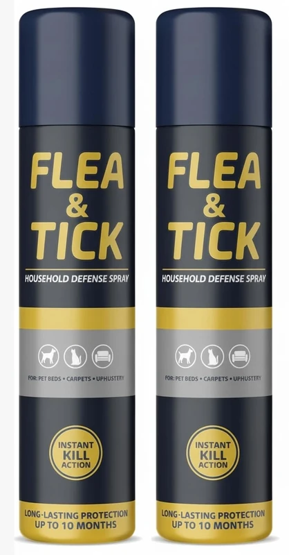 2 X 200ml Household Flea, Killer, Spray Ideal For Pet Beds And Soft Furnishings Kill Fleas Instantly - Image 1