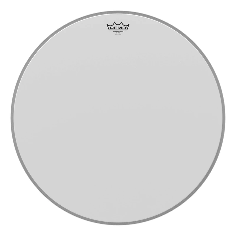Remo Drumhead Ambassador White Coated for Bass Drum - 23" - BR-1123-00