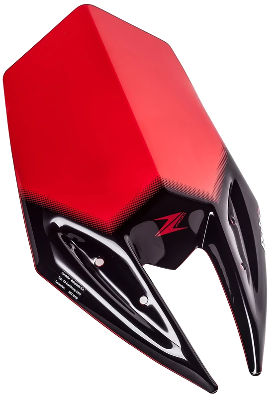 Puig 6401R Windshield for Kawasaki Z800 2013-2014, Red, Medium