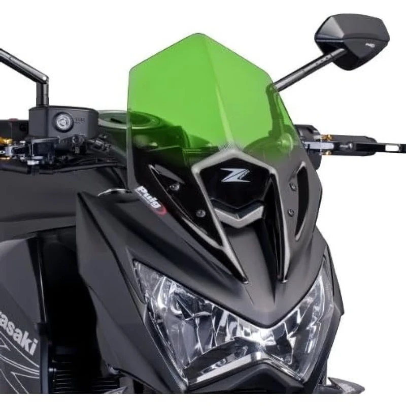 Puig 6401V Windshield for Kawasaki Z800 2013-2014, Green, Medium
