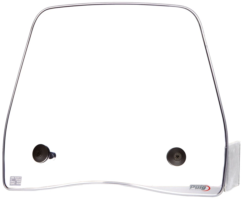 Puig 6870H Trafic Windscreen Smoked with urban aerodynamic design and scooter-specific mounting kit