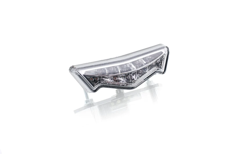Puig 6073W Brake Rear Light Clear Lens with LED License Light, 85 x 20 mm