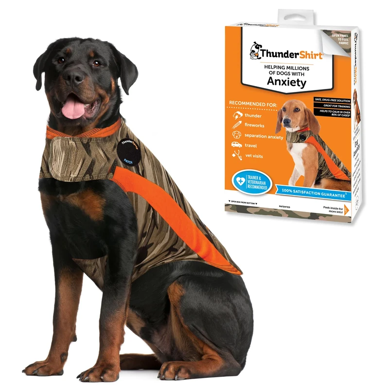 ThunderShirt for Dogs, XX Large, Camo Polo - Dog Anxiety Vest