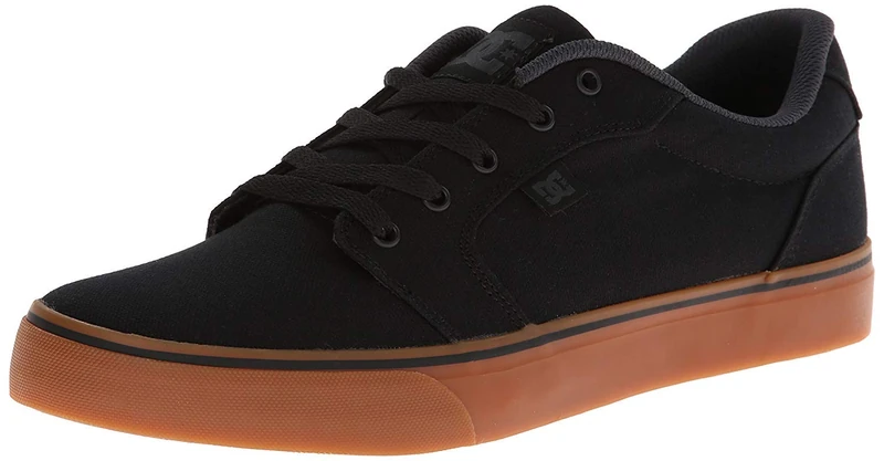 DC Men's Anvil Casual Skate Shoe, Black/Black, 5.5 UK