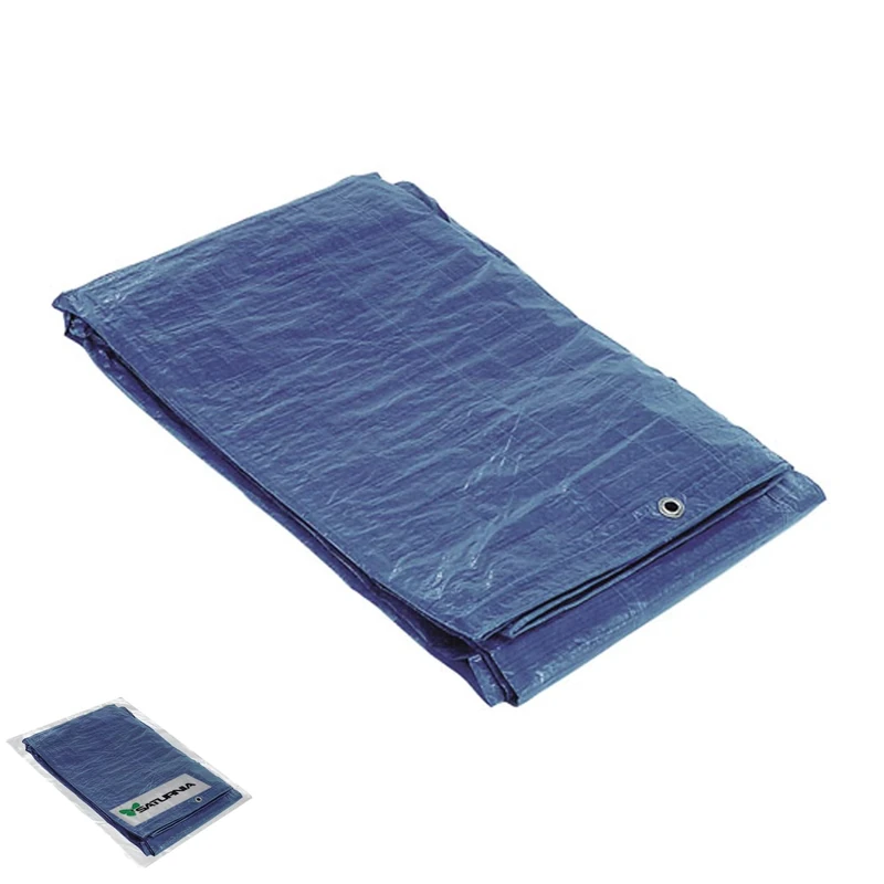 Saturnia 15070025 - Blue Tarpaulin with Metallic Eyelets (6 x 10m)