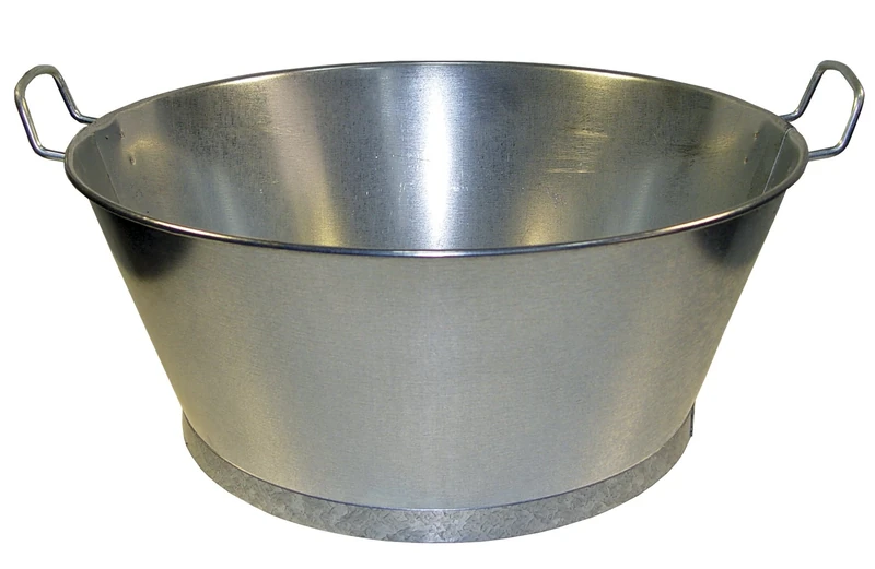 WOLFPACK Cranberry 5060006 Galvanised Bowl 55 x 23 cm 38 Litres Extra Large - Image 1