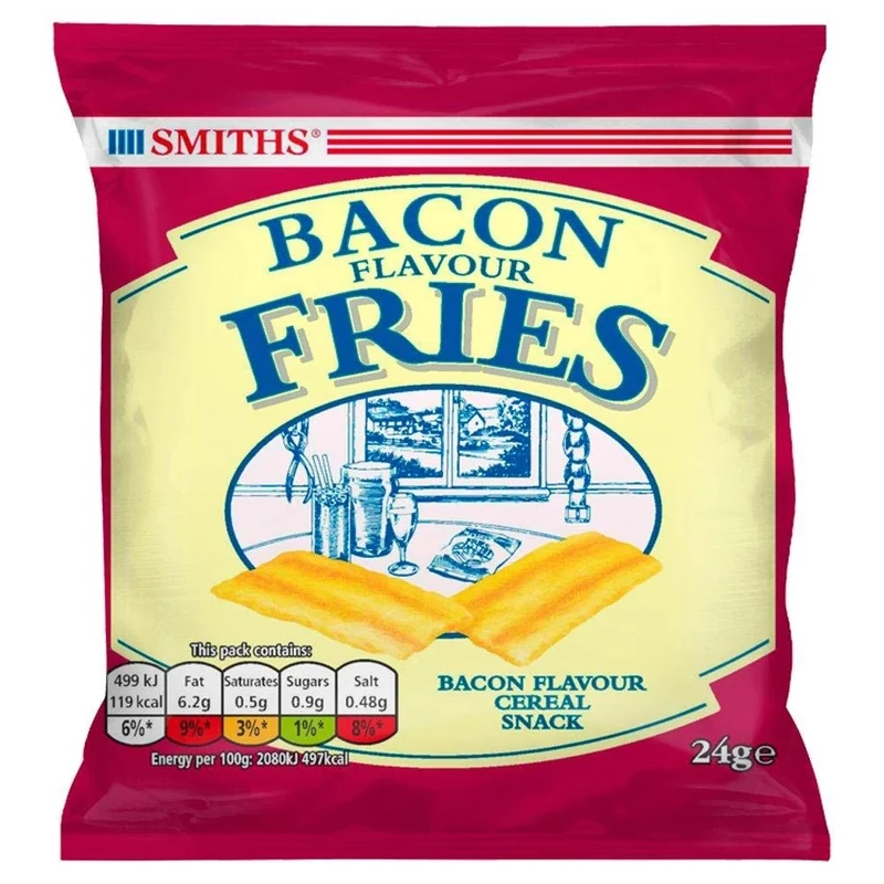 Smiths Bacon Snacks 24g x Case of 24