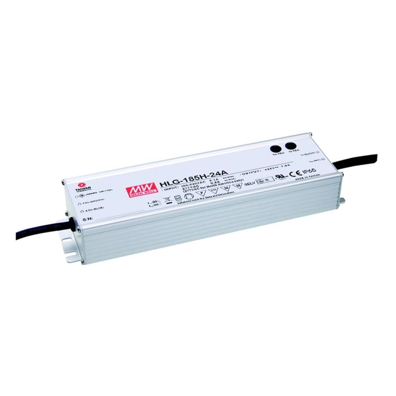Mean Well HLG-185H-48A AC-DC Single Output LED Driver, Mix Mode with PFC