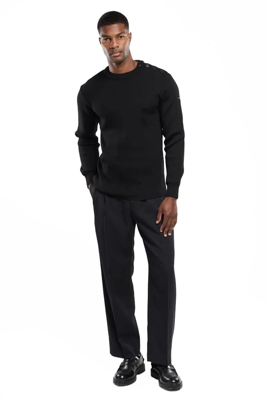 Armor Lux Men's Fouesnant Sweater, Noir, 3XL