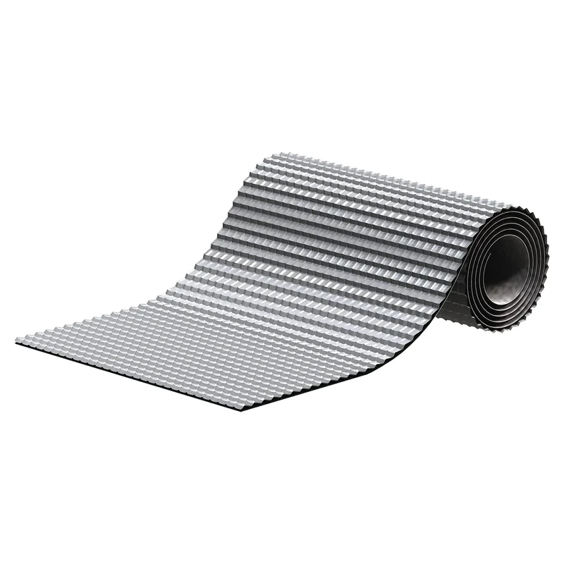 SAREI Haus- und Dachtechnik SHDT Sarei, Grey, Tape, 300 mm x 5 m, Self-Adhesive, Roof, Fireplace, Wall, Chimney, Aluminium Flex, Shapeable, for Tight Connections, Gray