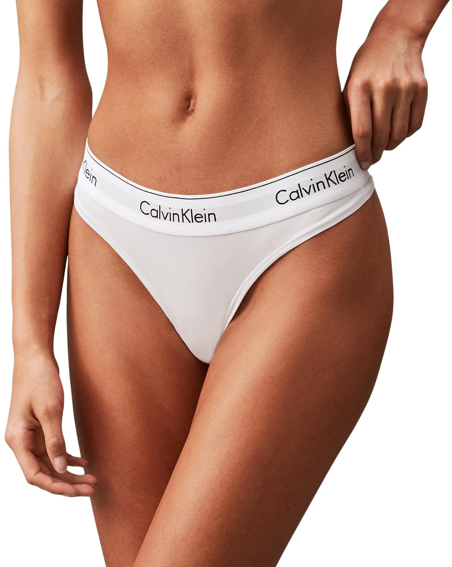 Calvin Klein Women's Thong, White (White), M