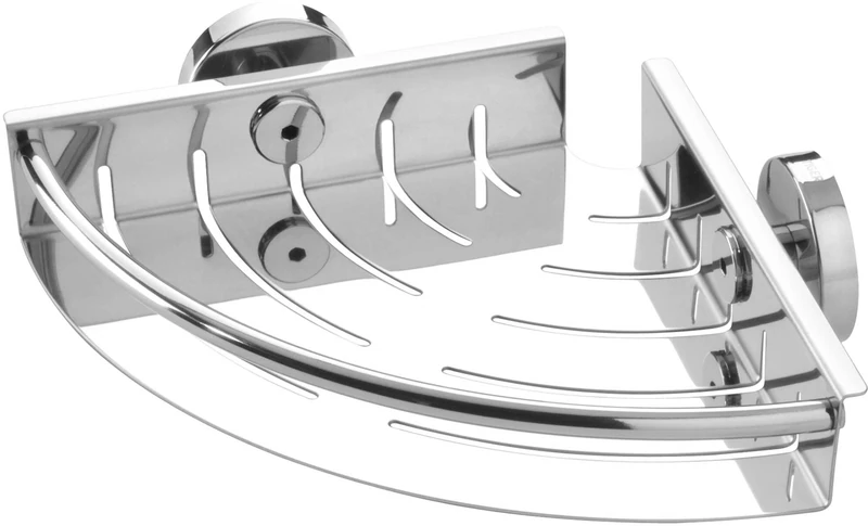 Tiger Boston Corner Shower Basket, Stainless Steel Polished, 19.5 x 5 x 19.5 cm