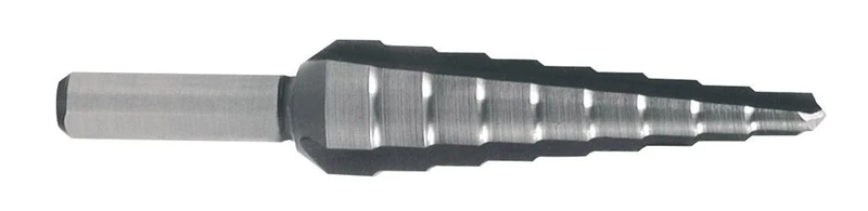 RUKO HSS Step Drill Bit, CBN Ground with 3 Cutting Edges, Bright Finish, 4.0-20.0 mm Diameter, Size 1, 75.0 mm Length, R101351