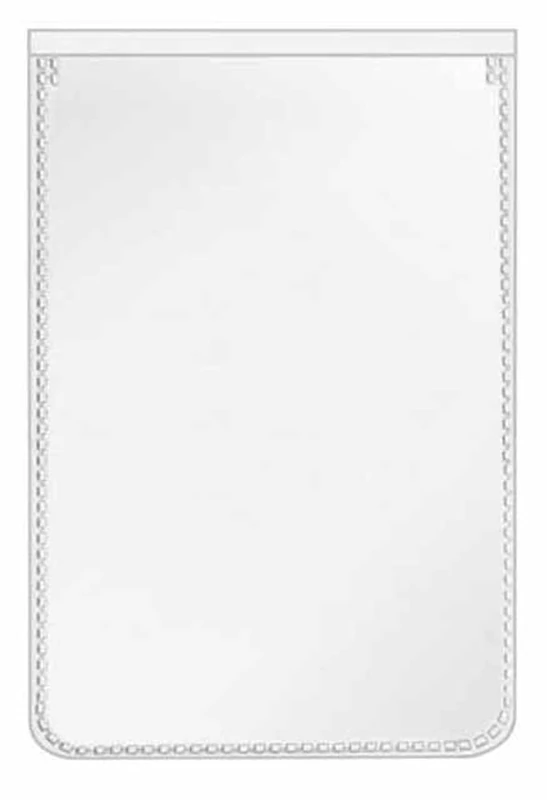 VELOFLEX 3117510 Protective and ID Card Cover 57 x 88 mm, Polypropylene Film, with Tear Protection, Indelible, Pack of 100 - Image 1