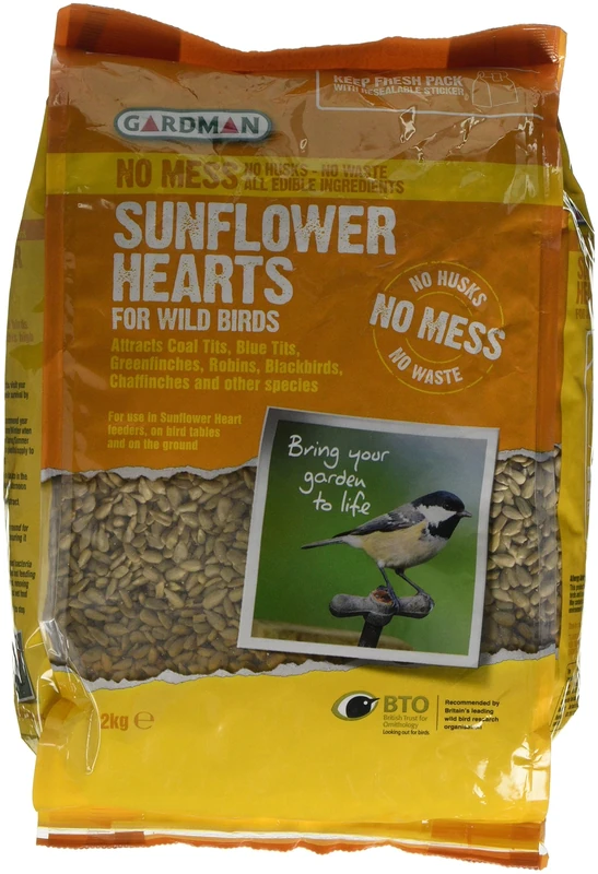 Gardman Sunflower Hearts for Wild Birds, 2 kg