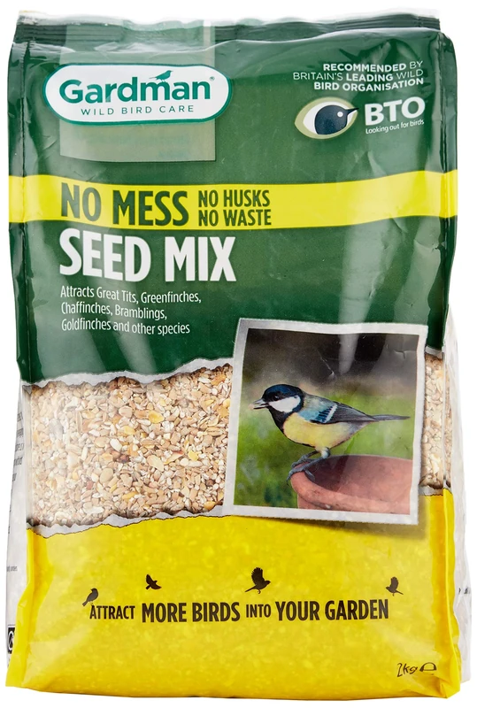 Gardman A06535 No Mess Seed Mix, Natural, 2 kg