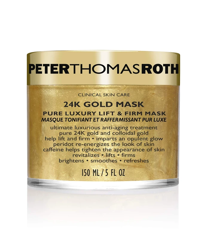 Peter Thomas Roth 24K Gold Pure Luxury Lift and Firm Mask, 5 Ounce Earplug, 2 cm, Black