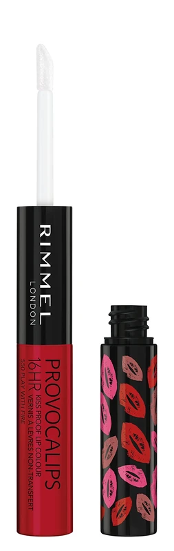 Rimmel London Provocalips 16HR Kissproof Lipstick, 55 Play With Fire, 7 ml