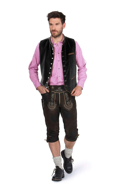 Stockerpoint Men's Weste Ricardo Traditional Dress Waistcoat, Black (schwarz), Large (manufacturer size: 52)