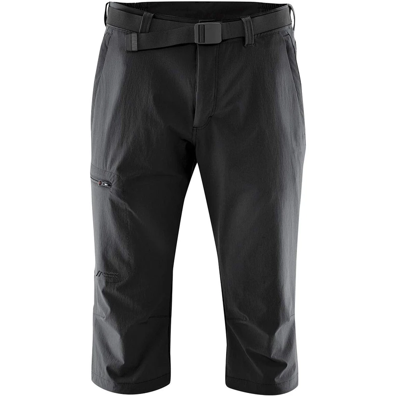 maier sports Huang, Men's Short Hiking Trousers, Water-Repellent Bermuda Shorts for Trekking and Hiking, PFC-Free, mSTRETCH pro 4 & dryprotec Black