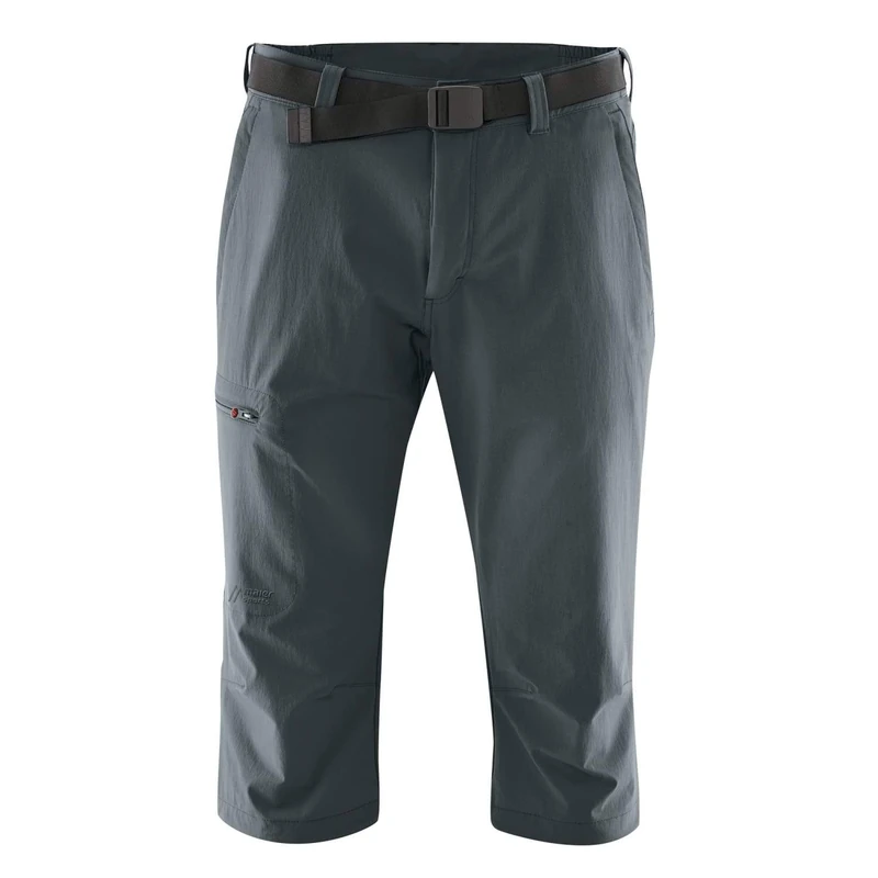 maier sports Huang, Men's Short Hiking Trousers, Water-Repellent Bermuda Shorts for Trekking and Hiking, PFC-Free, mSTRETCH pro 4 & dryprotec Graphite - Image 1