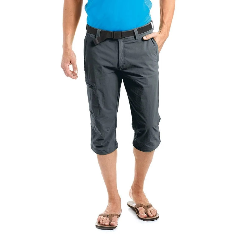 maier sports Huang, Men's Short Hiking Trousers, Water-Repellent Bermuda Shorts for Trekking and Hiking, PFC-Free, mSTRETCH pro 4 & dryprotec Graphite