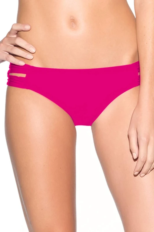 Lucky Brand Women's Mix It Up Tab Side Hipster Bikini Bottom - Pink -