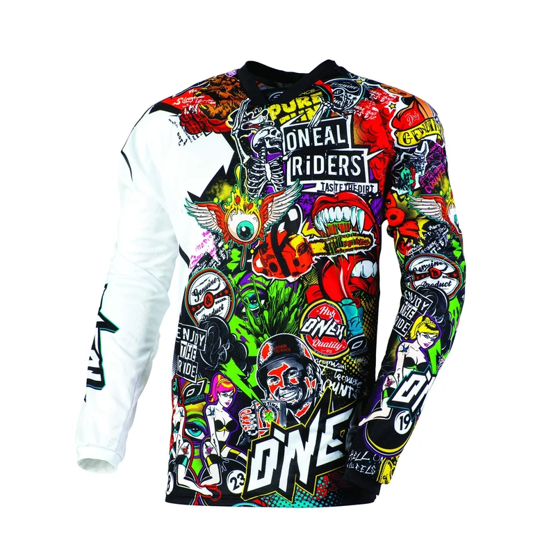O'Neill Wetsuits 0023C-104 Mayhem 2015 Crank Motocross Jersey L Black/Multi - Image 1