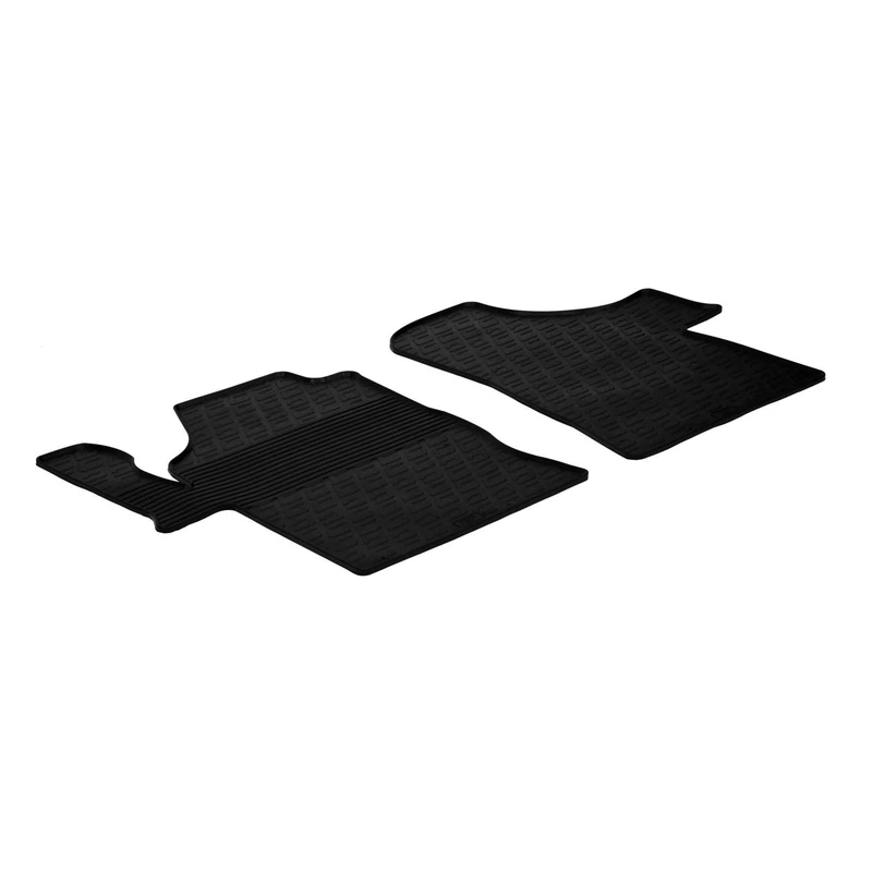 Gledring Rubber car mats set LHD compatible with Mercedes V-Class 2014-2019 & 2019- (G profile 2-pieces)