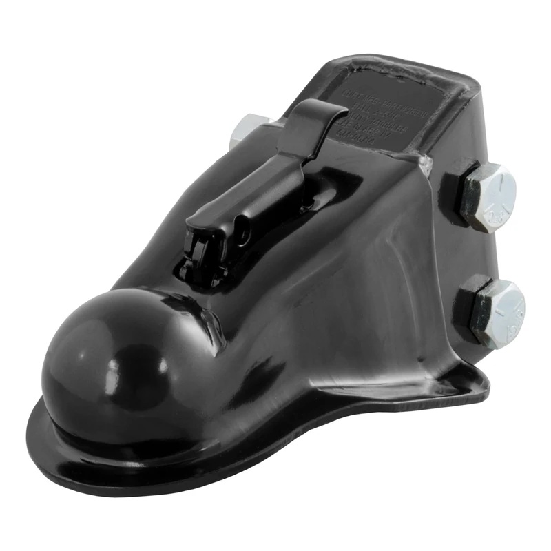 CURT 25330 Channel-Mount Adjustable Trailer Coupler, 2-5/16-Inch Hitch Ball, 14,000 lbs, Black
