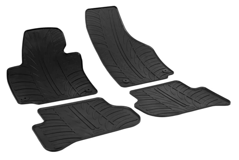 Car rubber mats Skoda Yeti GL 0339 Set Rubber Mat Plus T Profile Mounting Clips, 4 Pieces