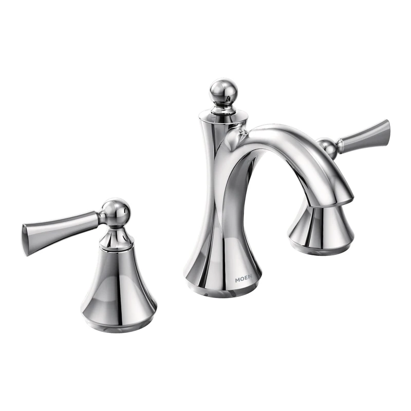 Moen T4520 Wynford Two-Handle High Arc Bathroom Faucet, Chrome