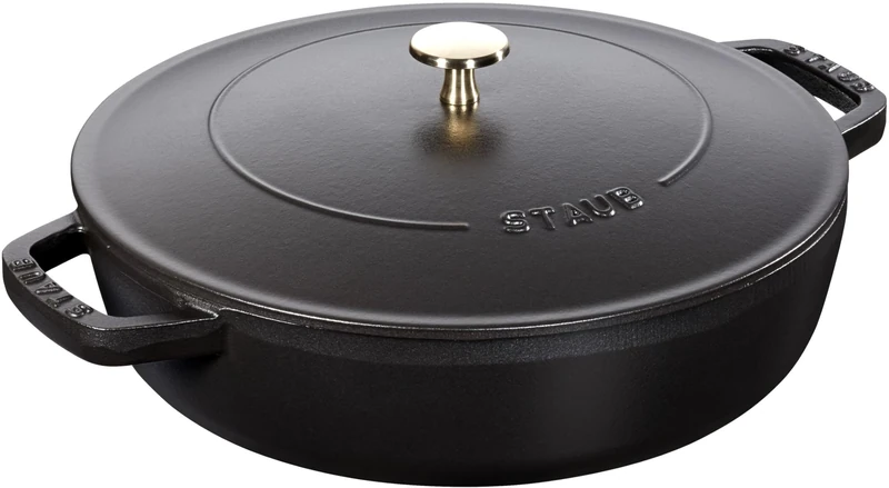 STAUB Cast Iron Chistera 24 cm Black Casserole - Enamelled Cocotte