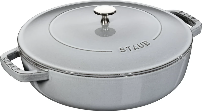 STAUB Cast Iron Chistera, Grey, 24 cm