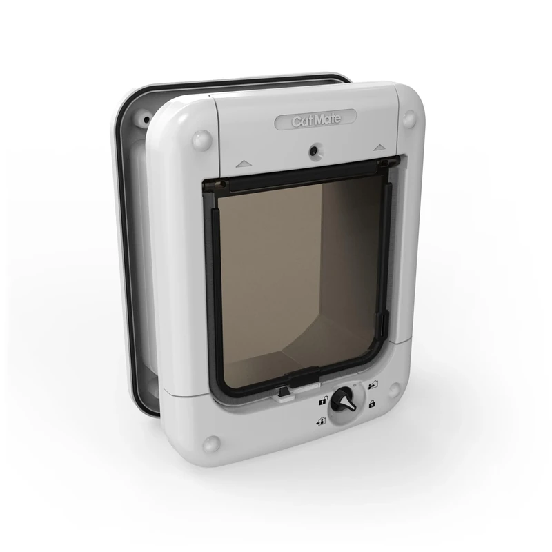 Cat Mate Microchip Activated Cat Flap (360) - For Cats and Small Dogs, Accommodates up to 30 Pets, for Single/Multiple glazing, UPVC, walls and Wood, White