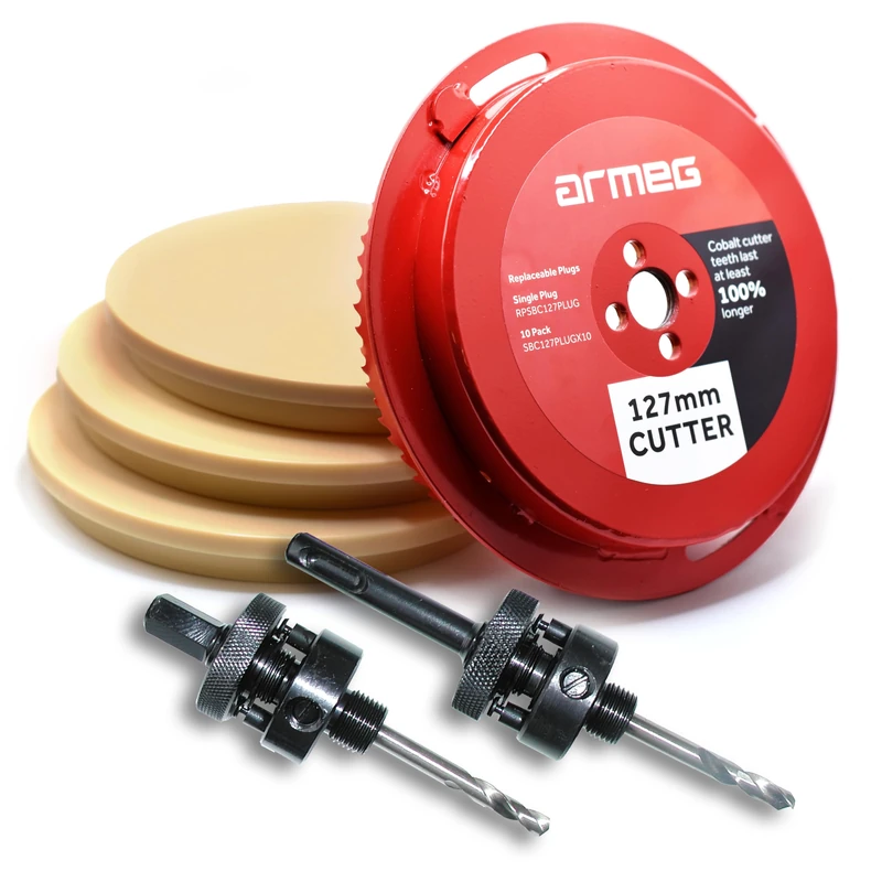 Armeg SBC127PLUGSET 127mm Plug Set, Cream - Image 1