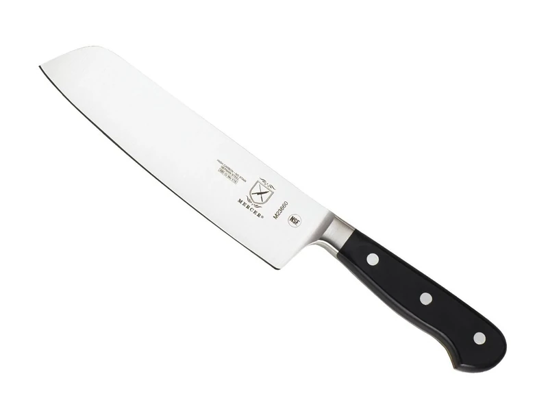 Mercer Culinary Nakiri Knife, 7-Inch, White