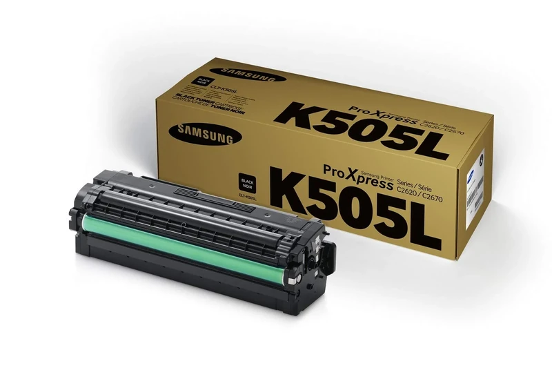Samsung SU168A CLT-K505L High Yield Toner Cartridge, Black, Pack of 1