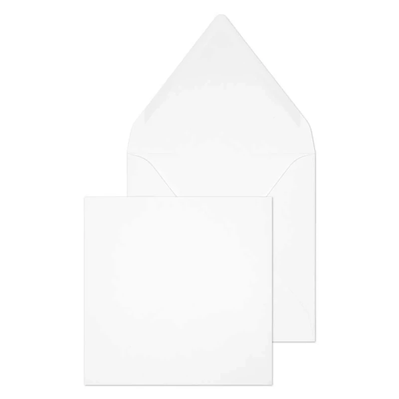 Blake Purely Everyday 155 x 155 mm 90 gsm Square Banker Invitation Gummed Envelopes (ENV2255) White - Pack of 500