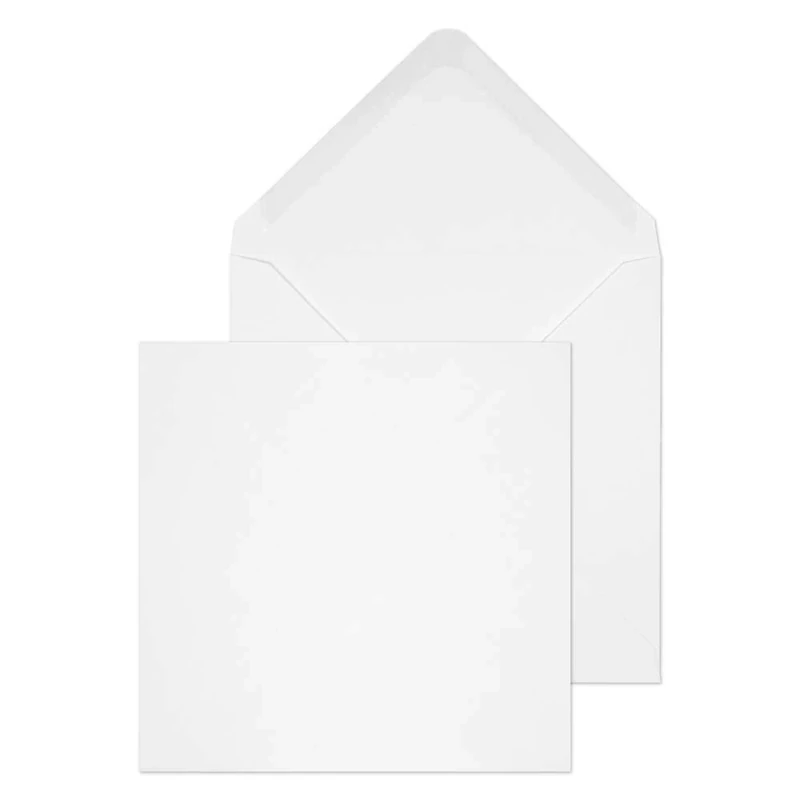 Blake Purely Everyday 140 x 140 mm 100 gsm Square Banker Invitation Gummed Envelopes (ENV03700) White - Pack of 500