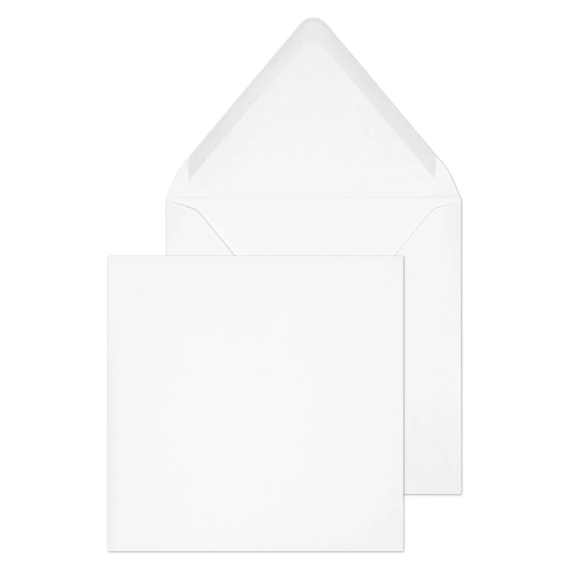 Blake Purely Everyday 146 x 146 mm 90 gsm Square Banker Invitation Gummed Envelopes (ENV2180) White - Pack of 1000