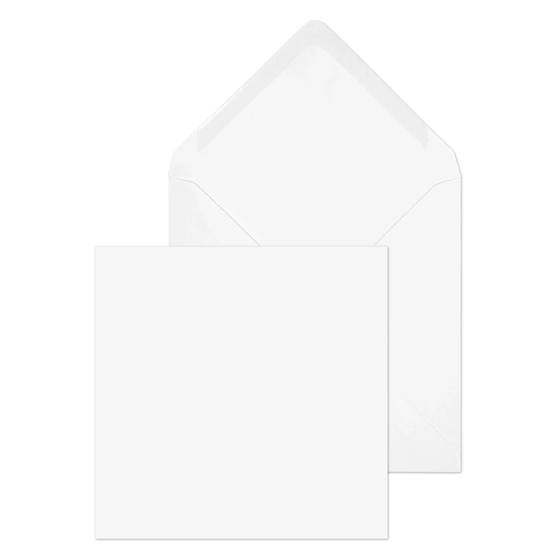 Blake Purely Everyday 159 x 159 mm 100 gsm Square Banker Invitation Gummed Envelopes (ENV03500) White - Pack of 1000