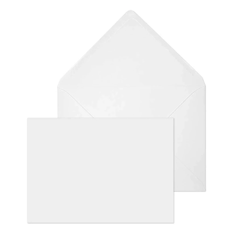 Blake Purely Everyday 133 x 185 mm 100 gsm Banker Invitation Gummed Envelopes (2008) White - Pack of 1000