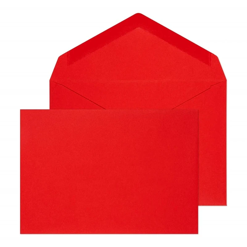 Blake Envelopes Purely Everyday ENV2662 Briefumschläge Naßklebung Rot C6 114 x 162 mm - 100g/m² | 500 Stück
