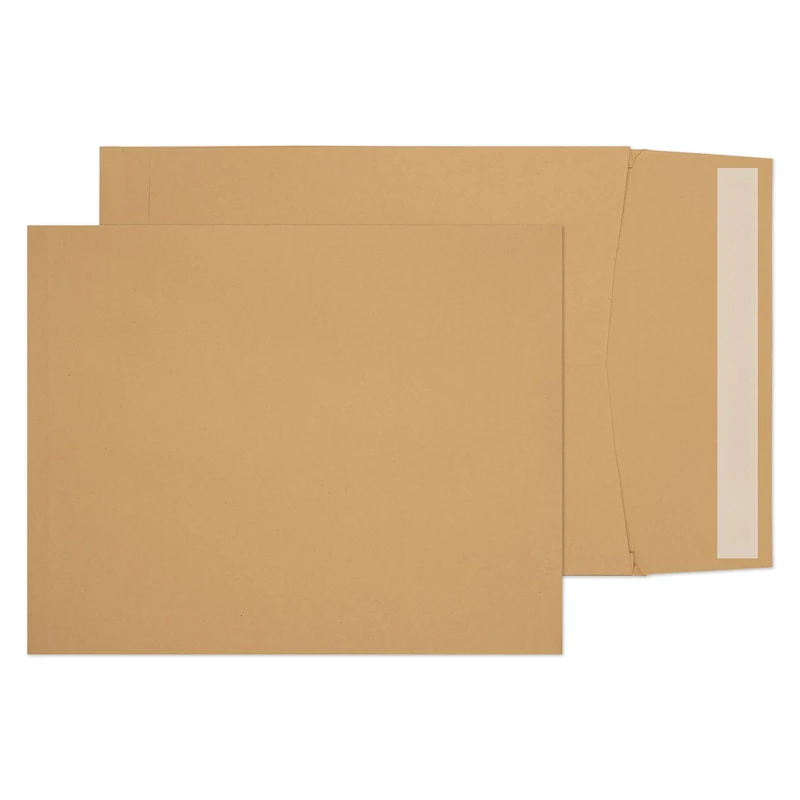Blake Purely Packaging 305 x 250 x 25 mm 140 gsm Gusset Pocket Peel & Seal Envelopes (4040) Manilla - Pack of 125